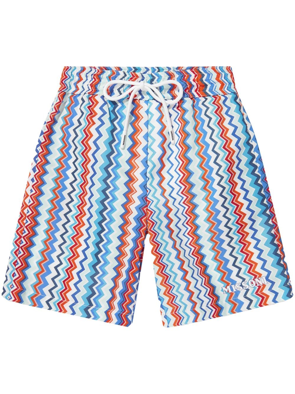 Missoni Kids Badeshorts mit Zickzack-Print - Blau von Missoni Kids