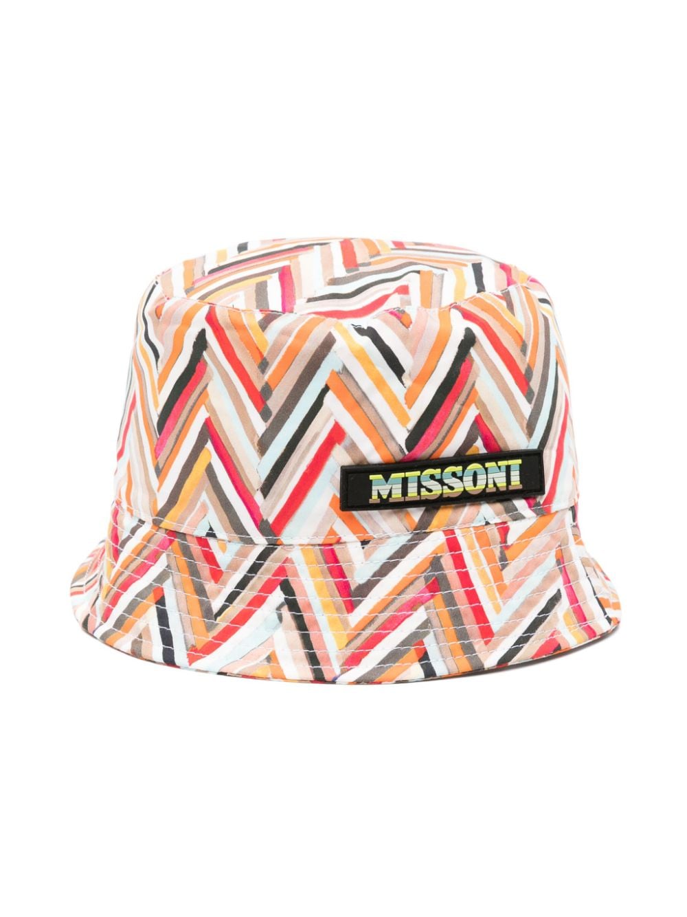 Missoni Kids Fischerhut mit Logo-Patch - Orange von Missoni Kids