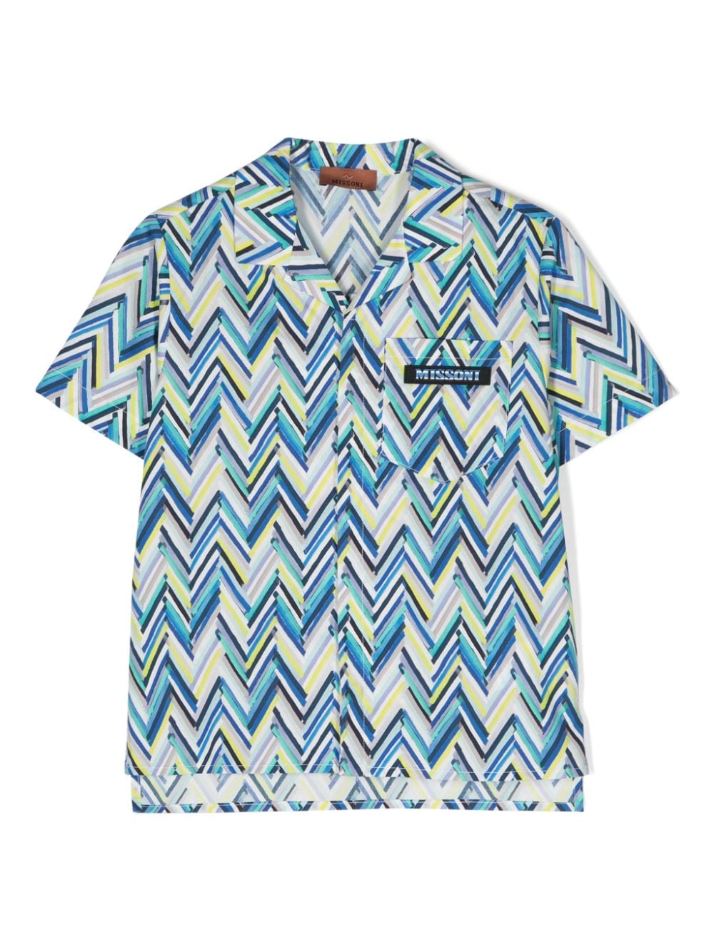 Missoni Kids Hemd mit Zickzack-Print - Blau von Missoni Kids