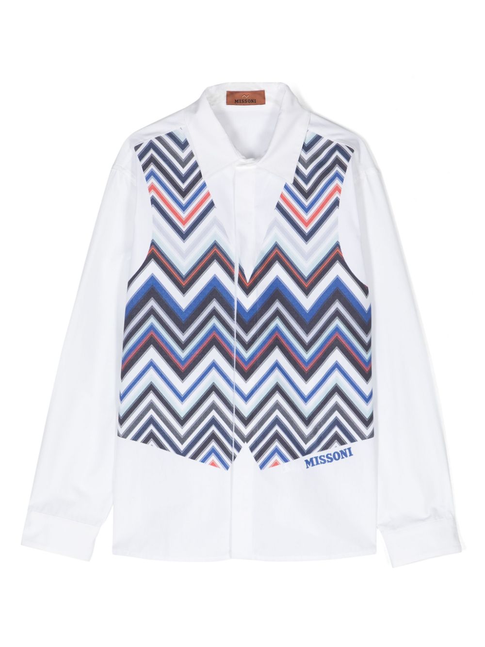 Missoni Kids Hemd mit Zickzackmuster - Weiß von Missoni Kids