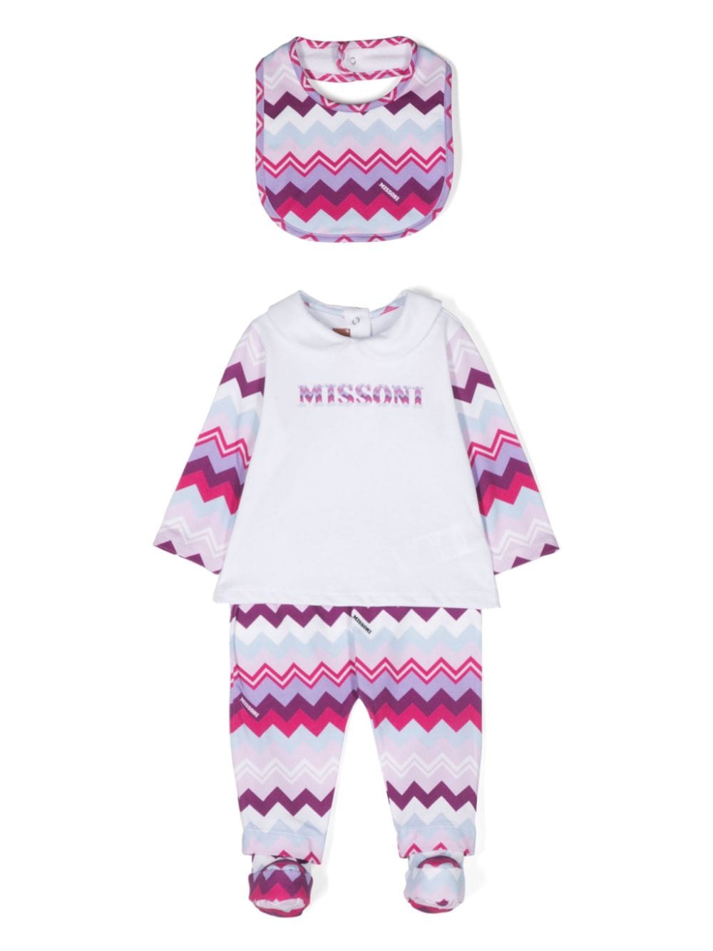 Missoni Kids Hosen-Set mit Zickzackmuster - Weiß von Missoni Kids