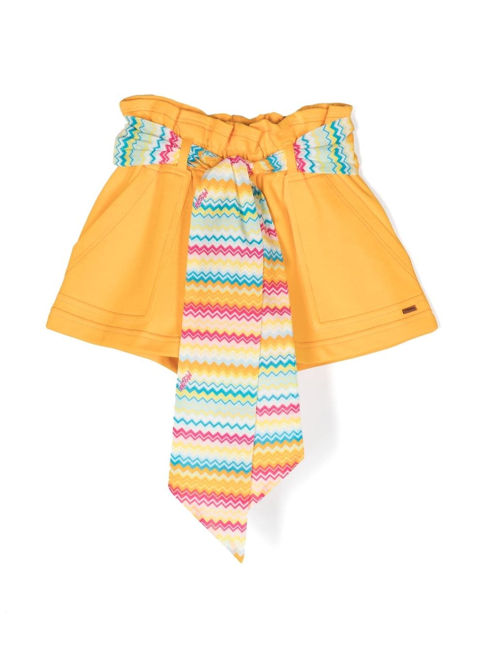 Missoni Kids Drapierte Shorts - Gelb von Missoni Kids