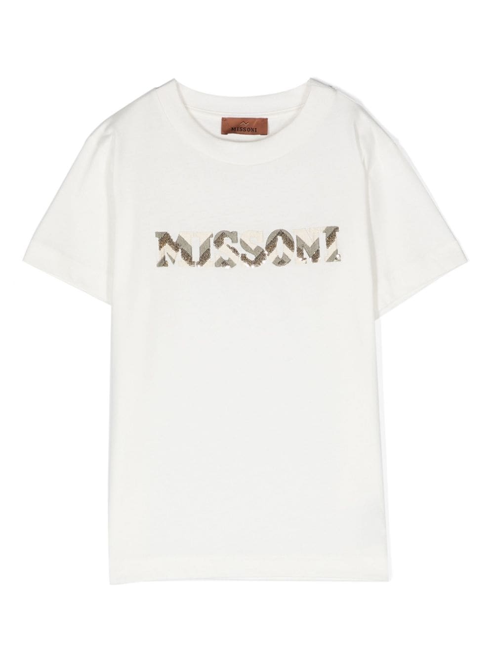 Missoni Kids T-Shirt mit Logo-Stickerei - Weiß von Missoni Kids