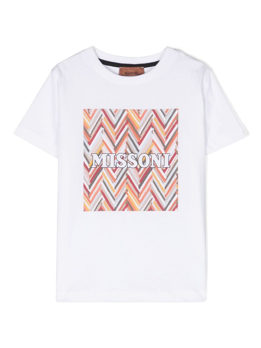 Missoni Kids T-Shirt mit Zickzackmuster - Weiß von Missoni Kids