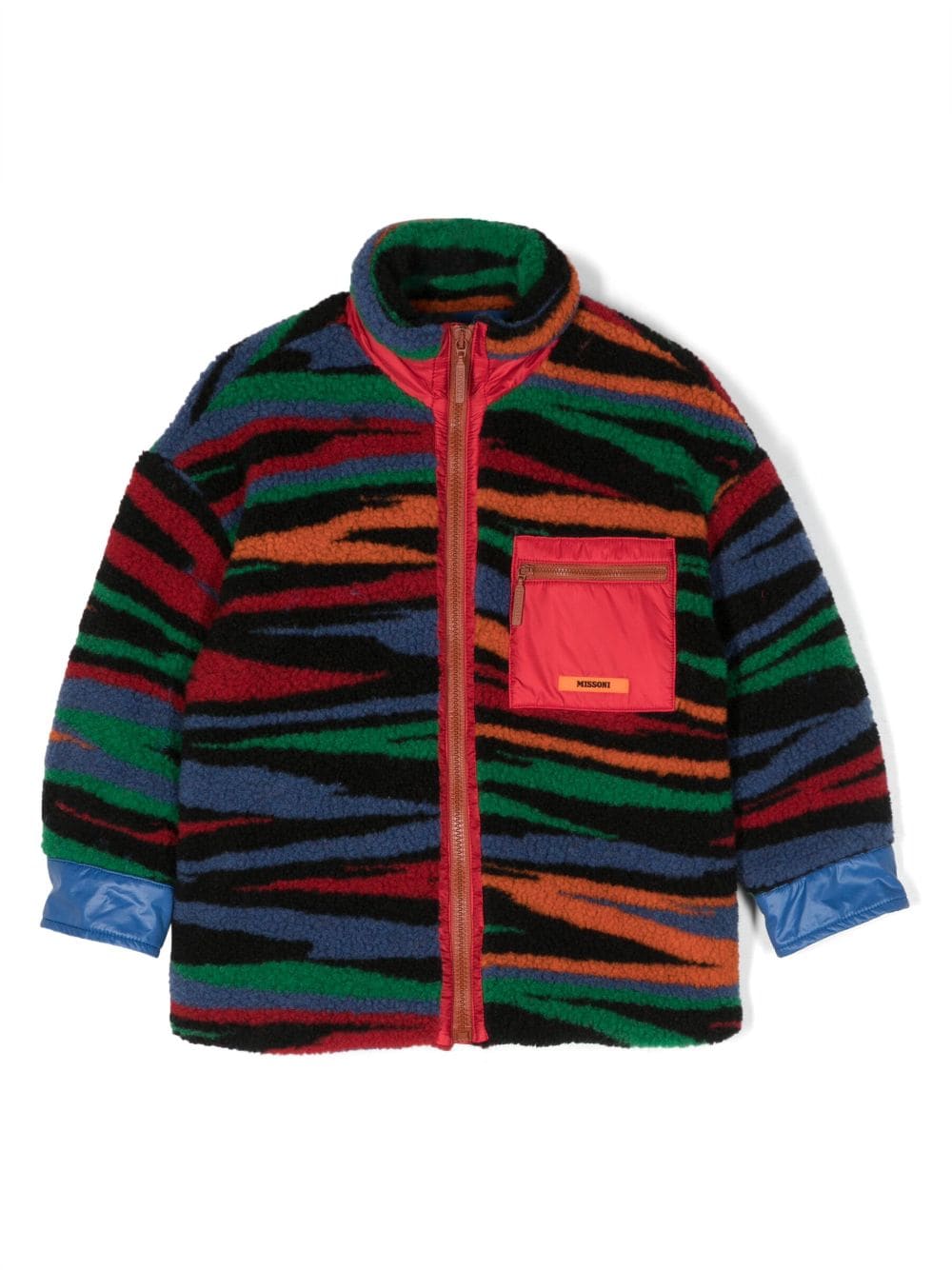 Missoni Kids Mantel mit abstraktem Print - Schwarz von Missoni Kids