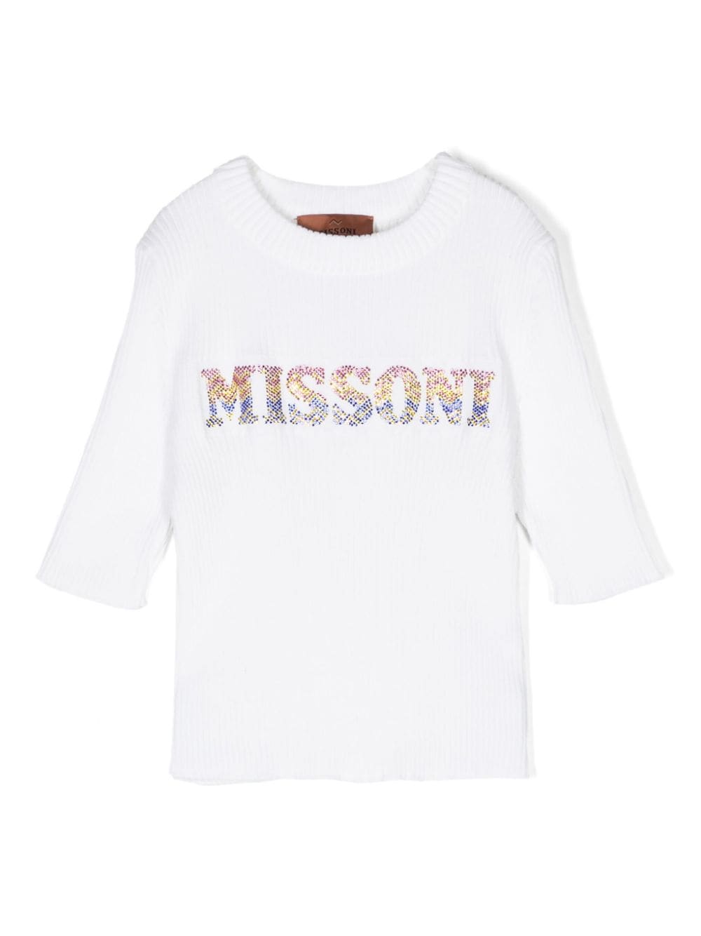 Missoni Kids Pullover mit Kristallen - Weiß von Missoni Kids