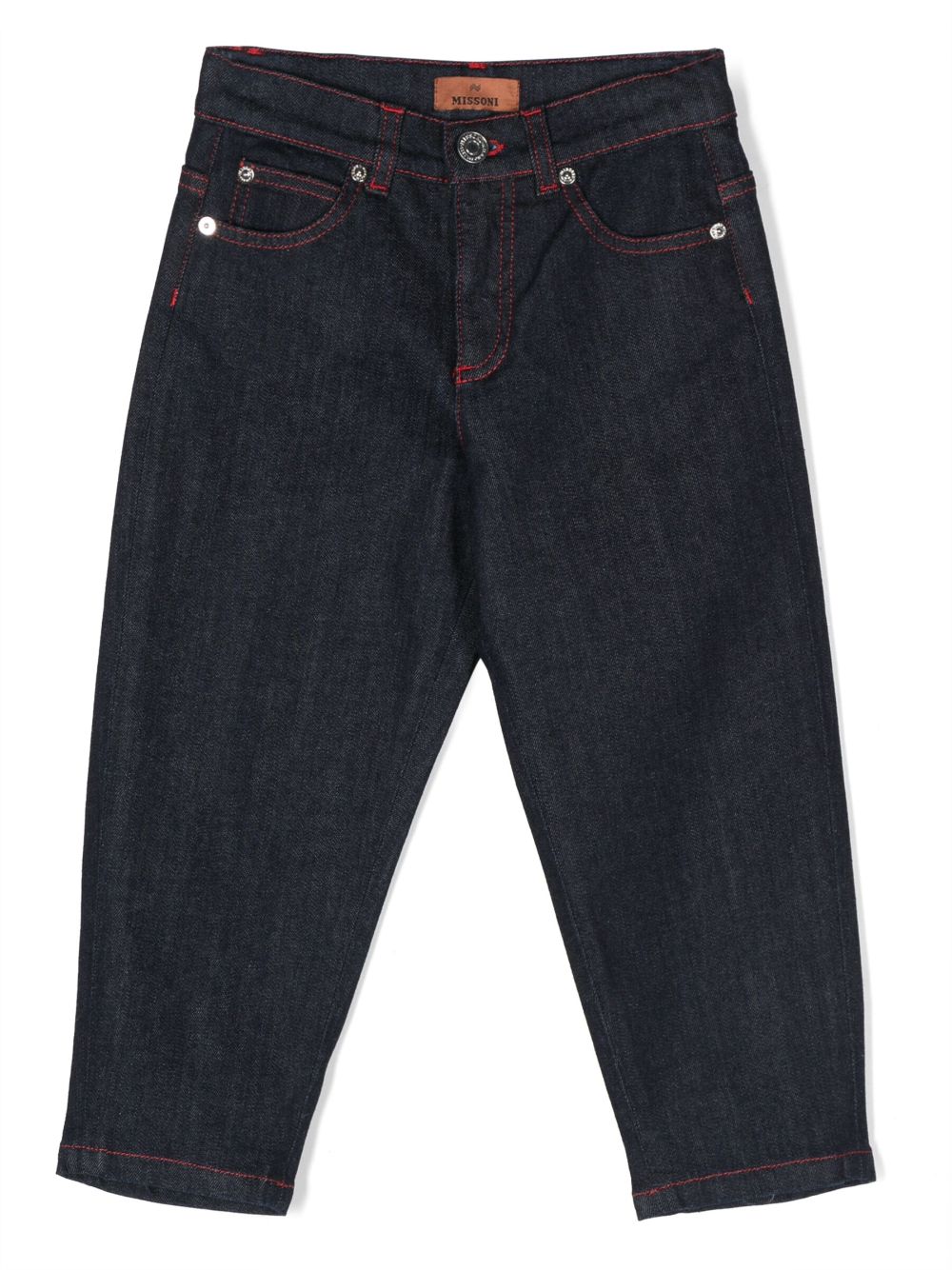 Missoni Kids Straight-Leg-Jeans mit Logo - Blau von Missoni Kids