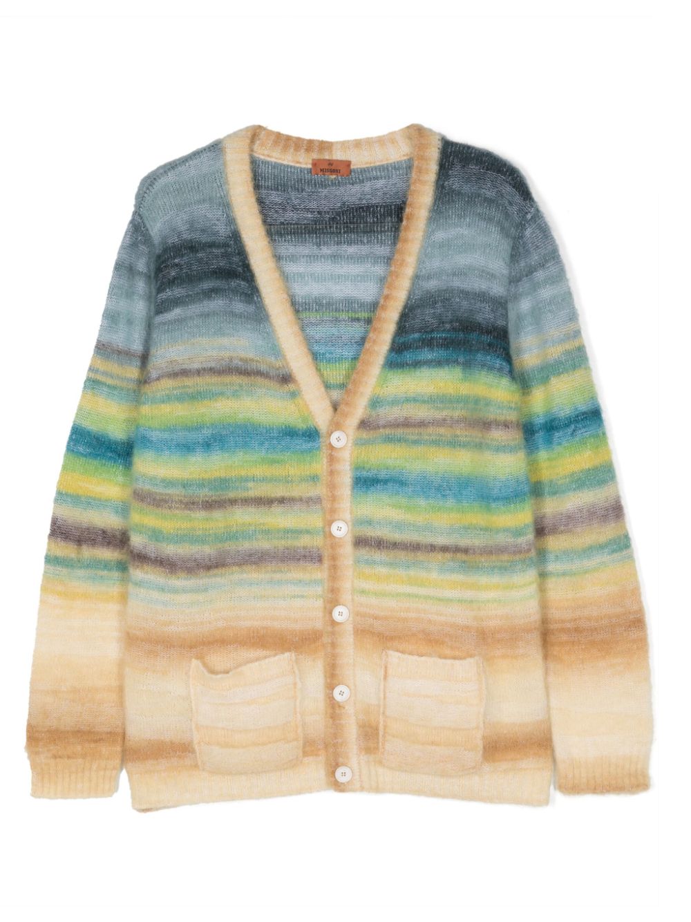 Missoni Kids Gestreifter Intarsien-Pullover - Gelb von Missoni Kids