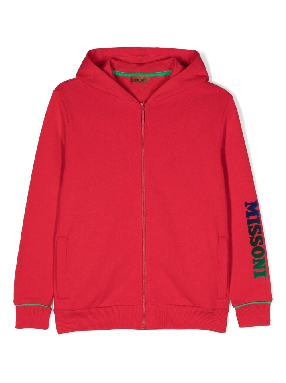 Missoni Kids Hoodie mit Logo-Print - Rot von Missoni Kids