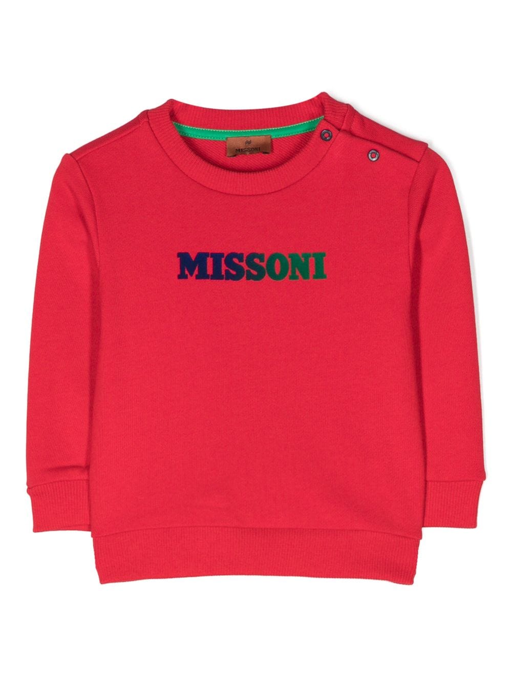 Missoni Kids Sweatshirt mit Logo-Print - Rot von Missoni Kids