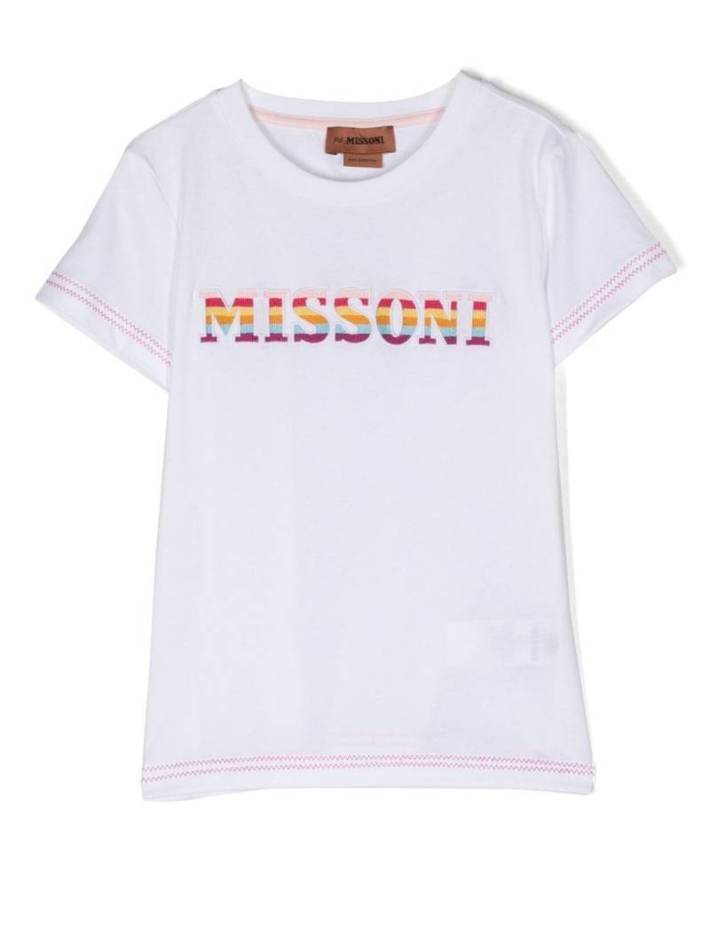 Missoni Kids T-Shirt mit Logo-Print - Weiß von Missoni Kids