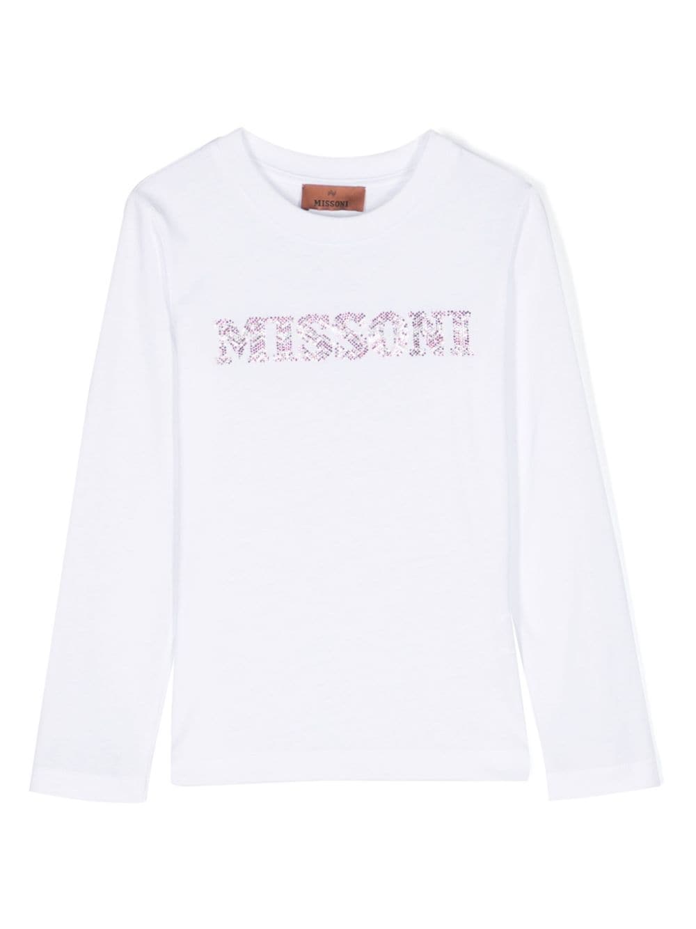 Missoni Kids T-Shirt mit Strass - Weiß von Missoni Kids