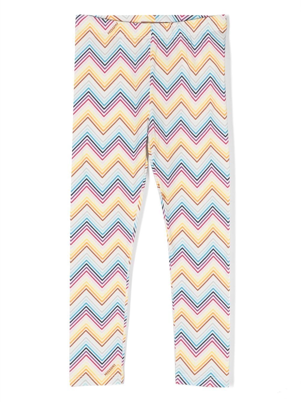 Missoni Kids Leggings mit Zickzackmuster - Gelb von Missoni Kids