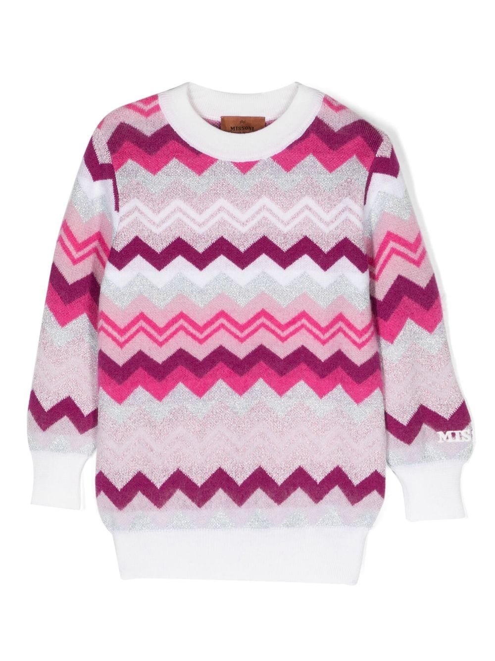 Missoni Kids Pullover mit Zickzackmuster - Rosa von Missoni Kids