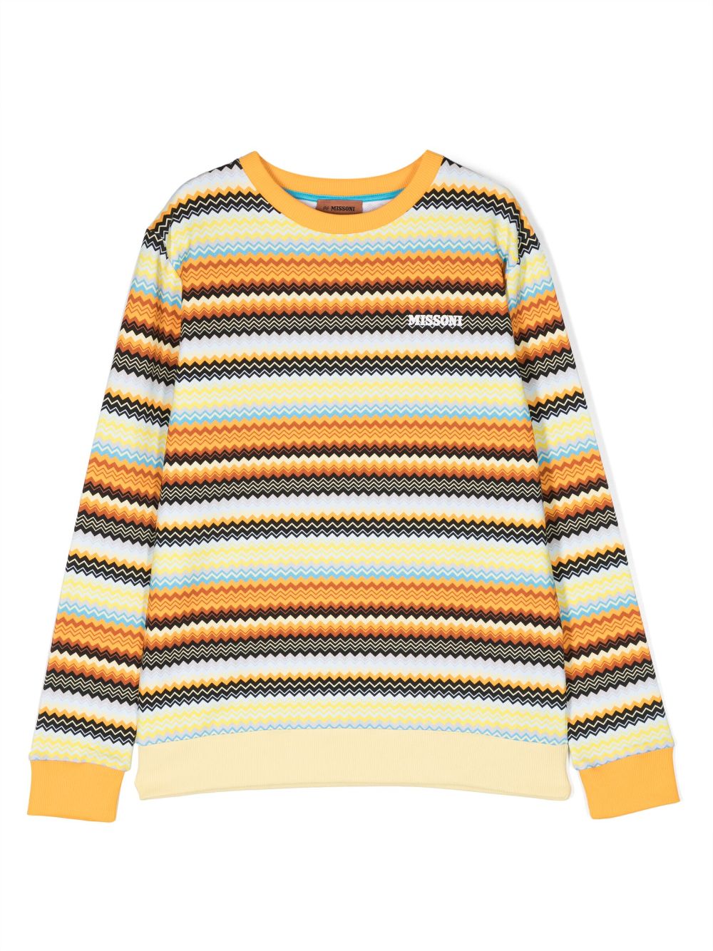 Missoni Kids Gestreifter Strickpullover - Gelb von Missoni Kids