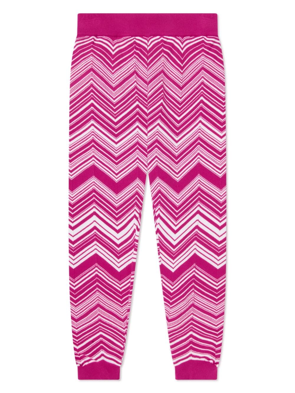 Missoni Kids Gestrickte Leggings mit Zickzackmuster - Rosa von Missoni Kids