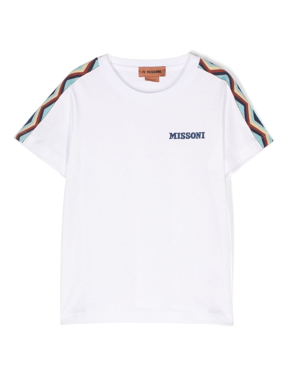 Missoni Kids T-Shirt mit Zickzack-Detail - Weiß von Missoni Kids