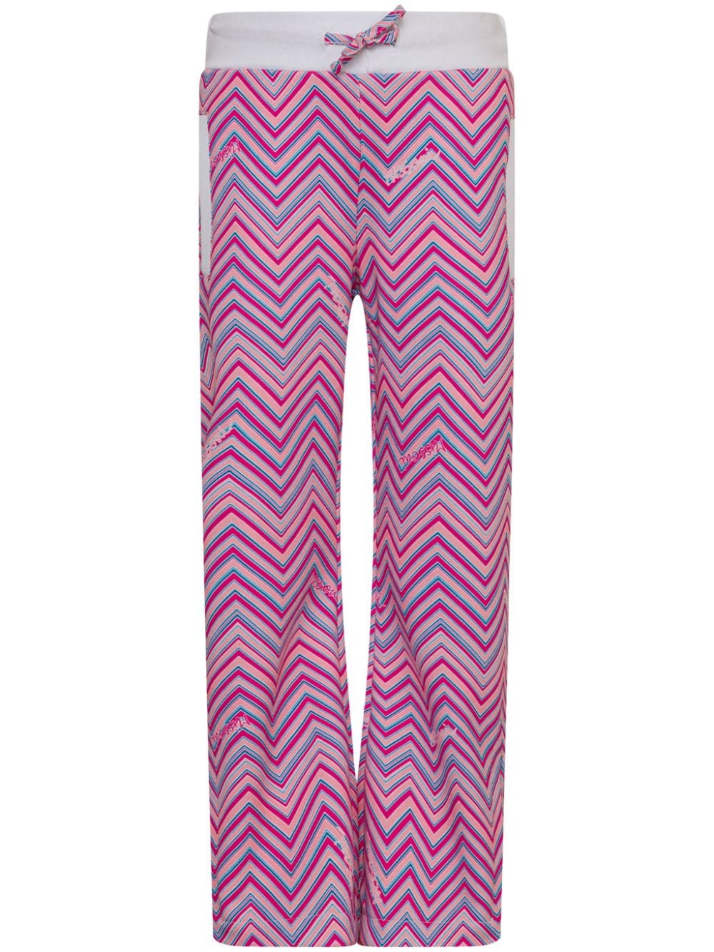 Missoni Kids Gerade Hose mit Zickzackmuster - Rosa von Missoni Kids