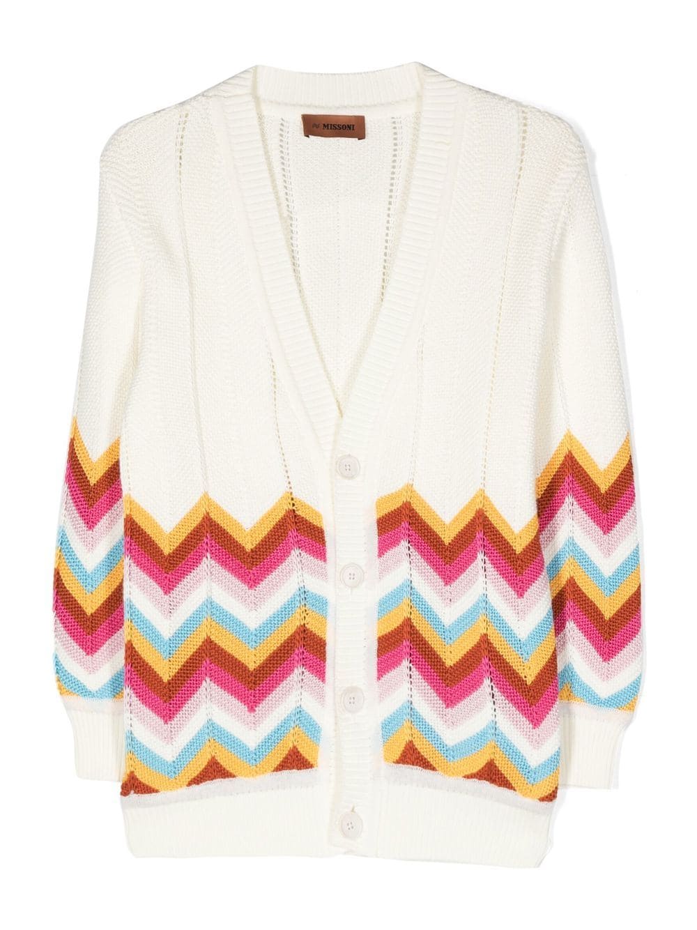 Missoni Kids Cardigan mit V-Ausschnitt - Nude von Missoni Kids