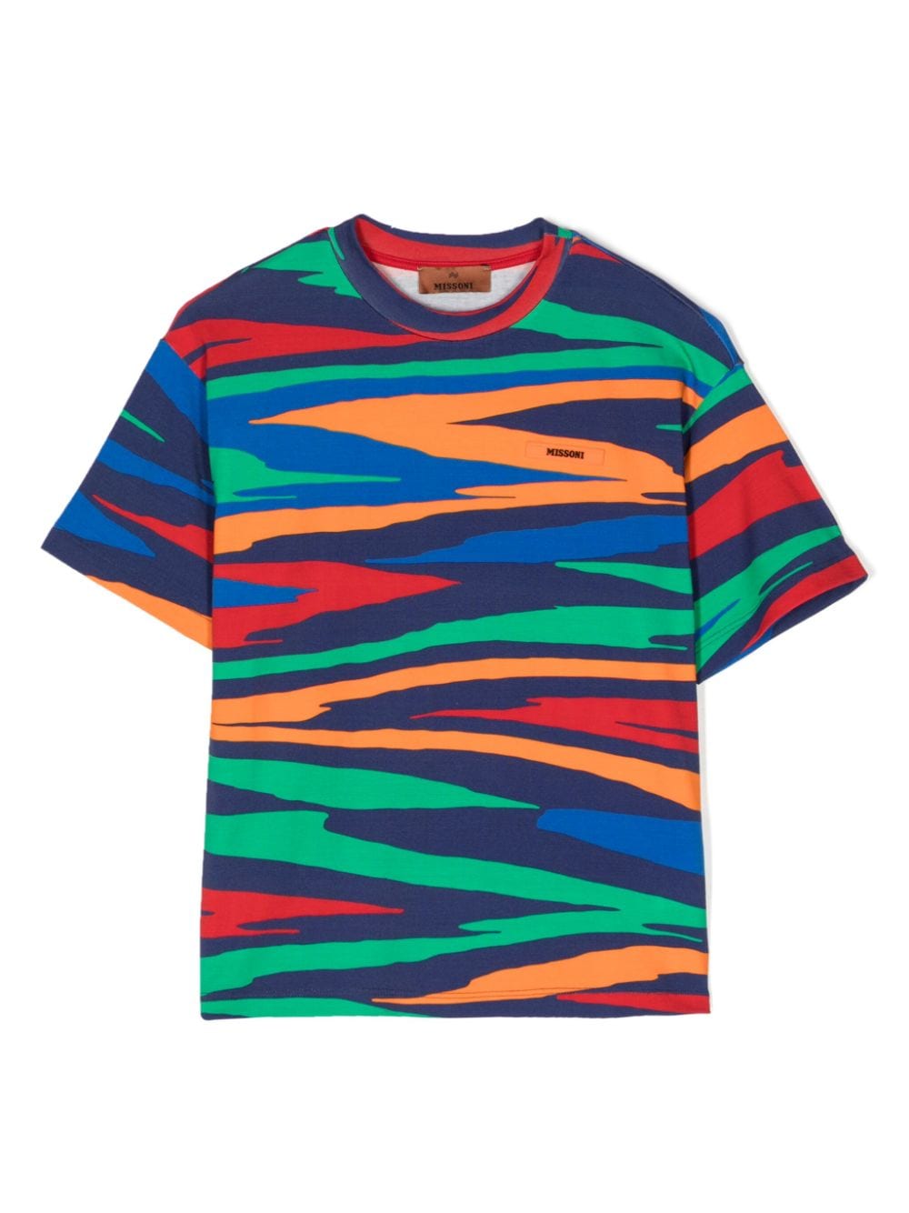 Missoni Kids T-Shirt mit Zickzack-Print - Mehrfarbig von Missoni Kids