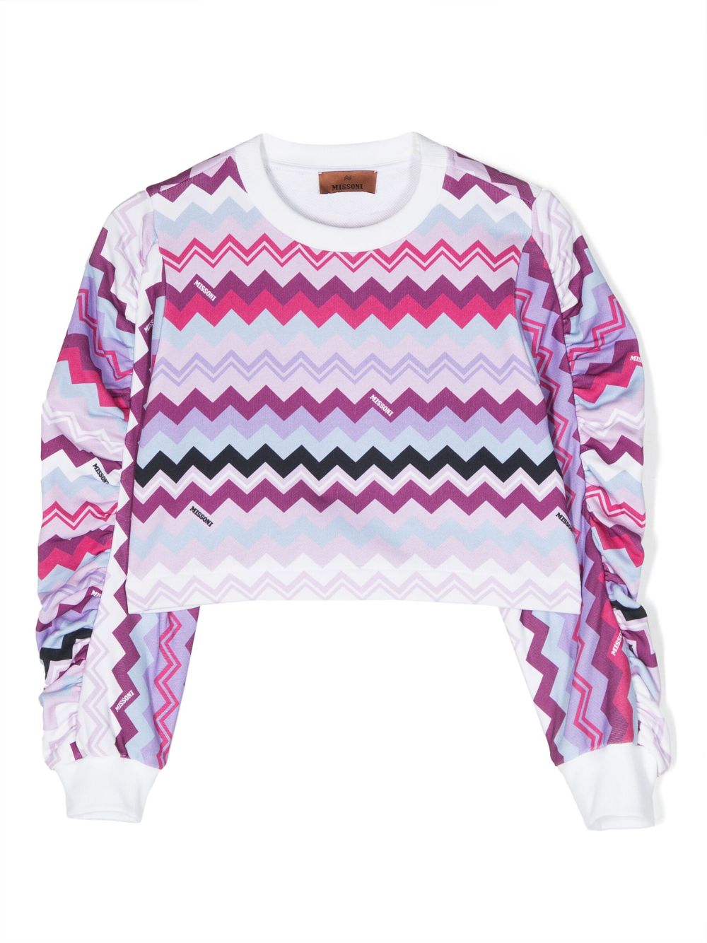 Missoni Kids Sweatshirt mit Zickzackmuster - Rosa von Missoni Kids