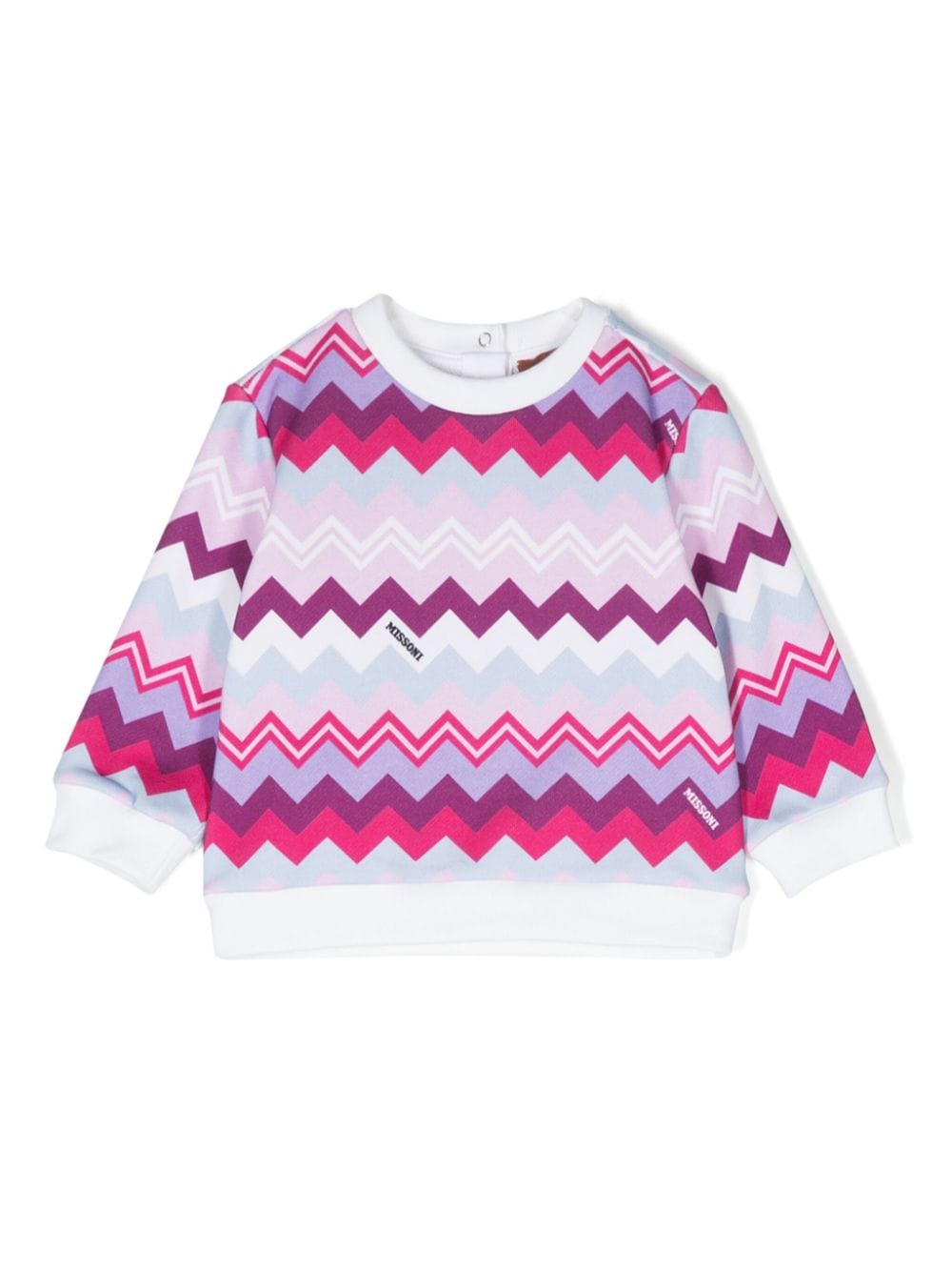 Missoni Kids Sweatshirt mit Zickzackmuster - Weiß von Missoni Kids