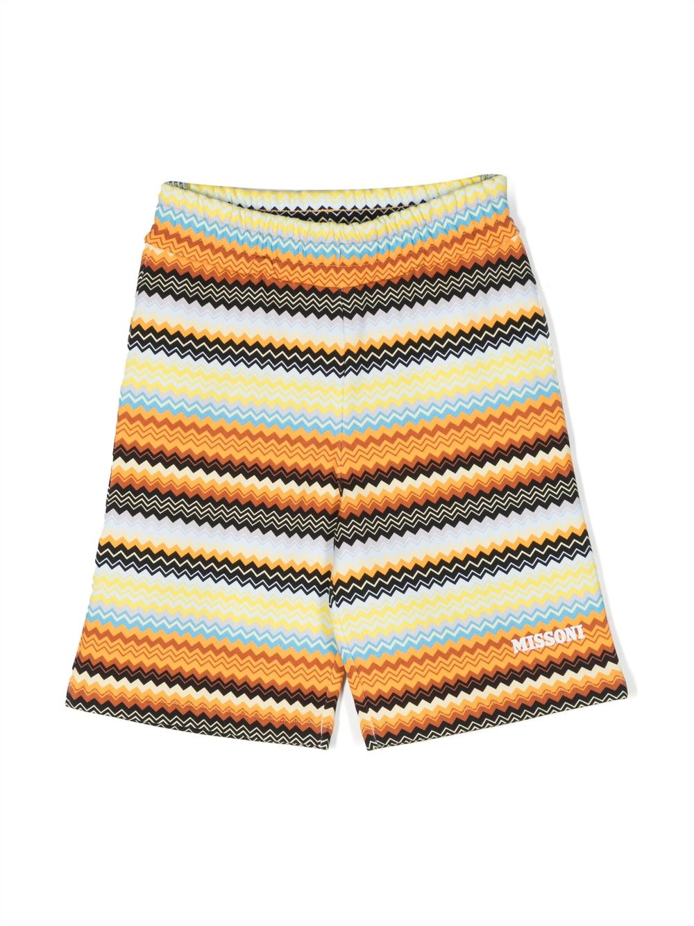 Missoni Kids Knielange Shorts mit Zickzackmuster - Gelb von Missoni Kids