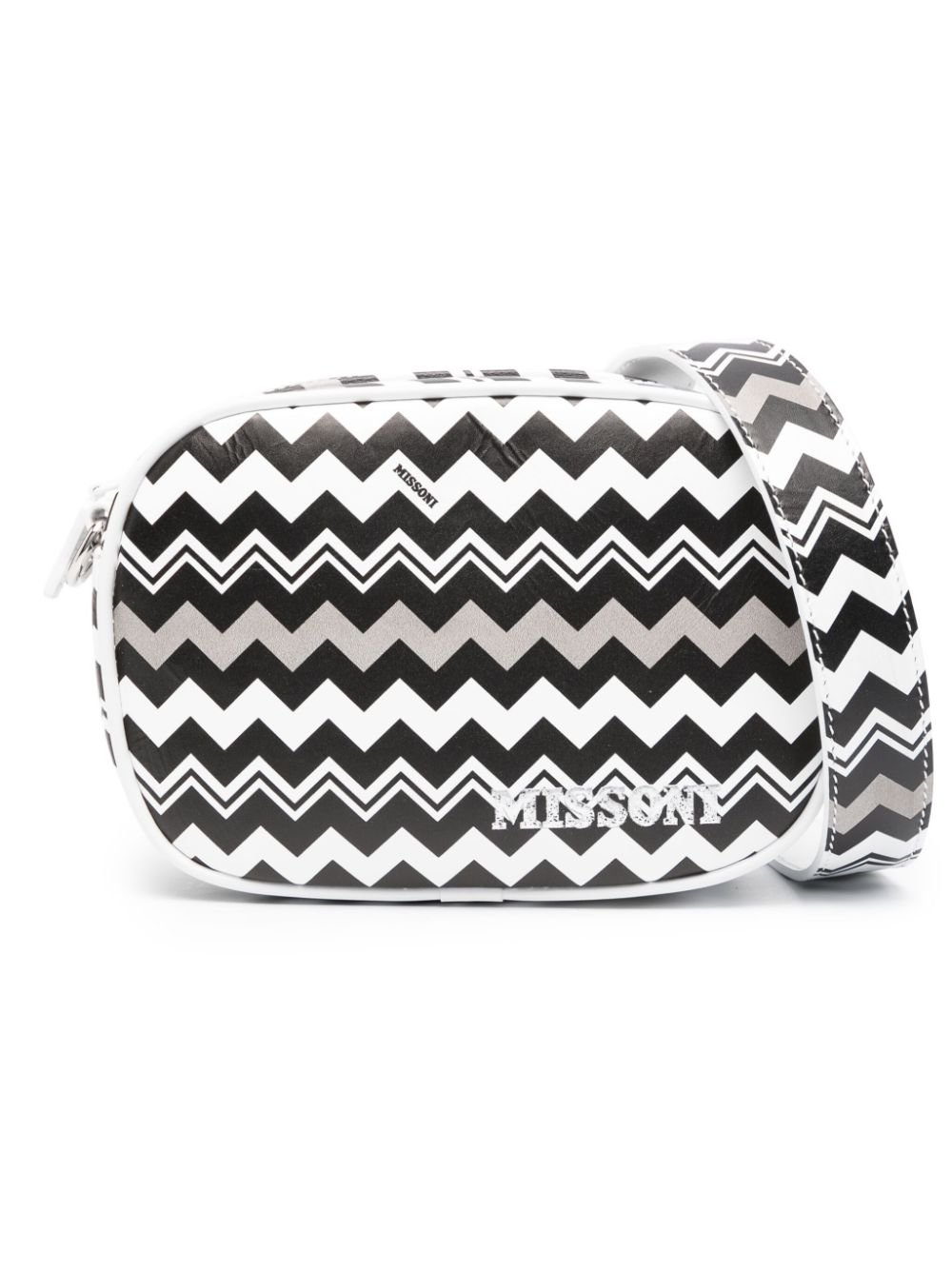 Missoni Kids Schultertasche mit Zickzackmuster - Schwarz von Missoni Kids