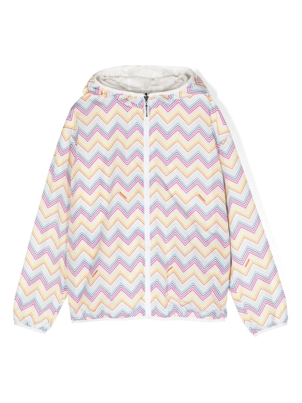 Missoni Kids Wendbarer Hoodie mit Zickzackmuster - Weiß von Missoni Kids