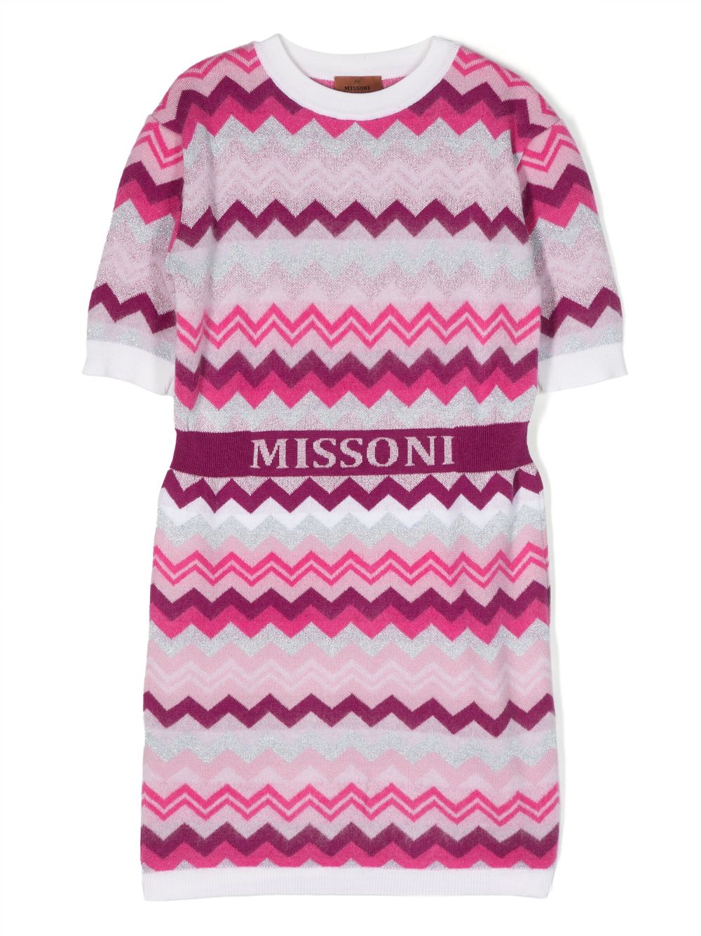 Missoni Kids Kleid mit Zickzackmuster - Rosa von Missoni Kids