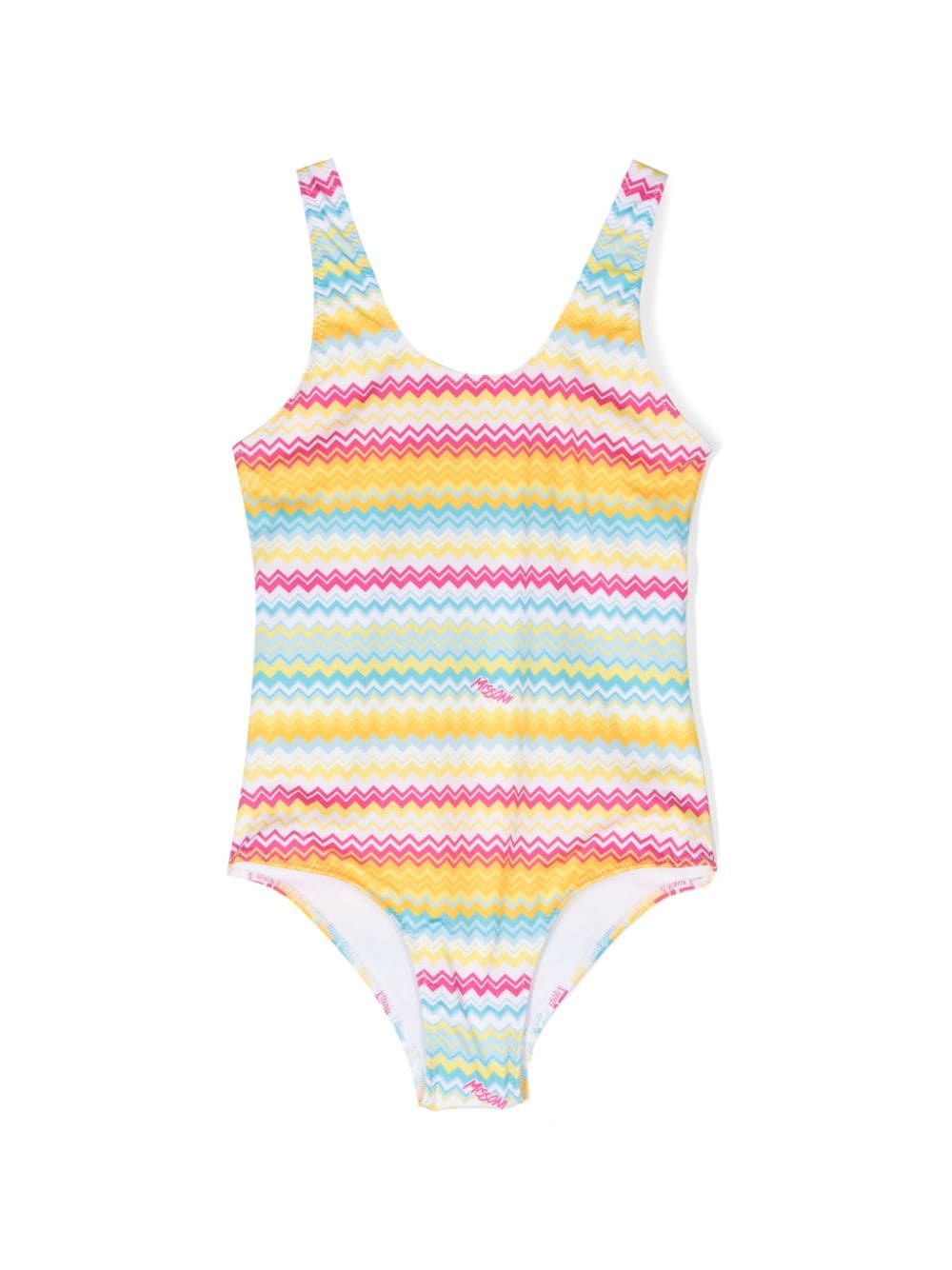 Missoni Kids Badeanzug mit Zickzackmuster - Gelb von Missoni Kids