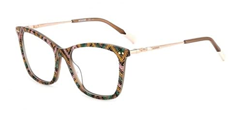 Brillen MISSONI MIS 0108 1UK PATTERN BROWN GREEN 53/16/140 Damen von Missoni