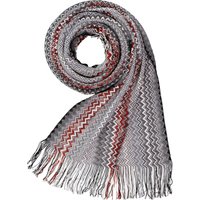 MISSONI Herren Schal grau Wolle gemustert von Missoni