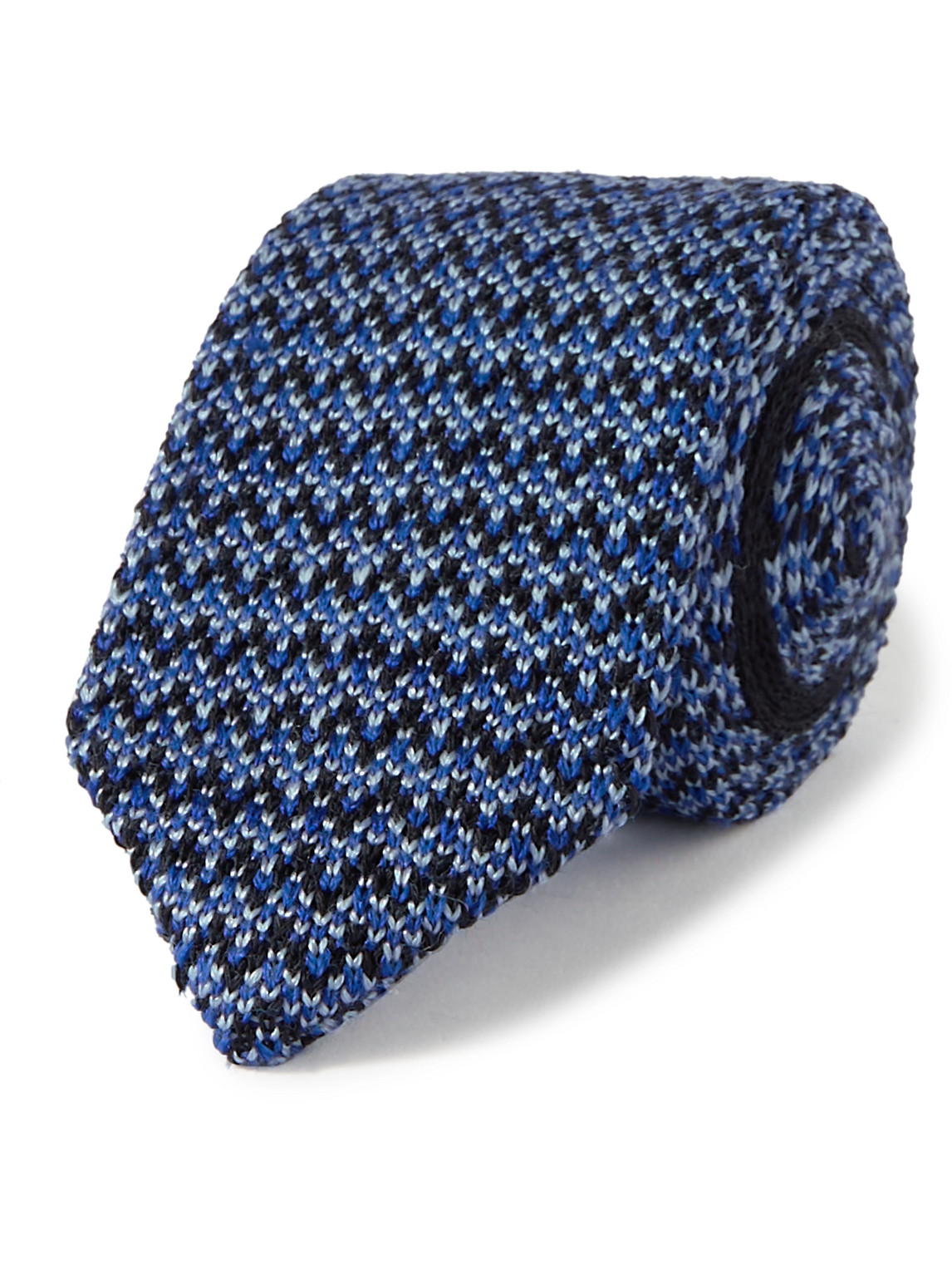 Missoni - 8.5cm Crochet-Knit Wool and Silk-Blend Tie - Men - Blue von Missoni