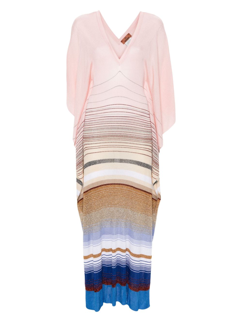 Missoni Fein geripptes Strandkleid mit Streifen - Rosa von Missoni