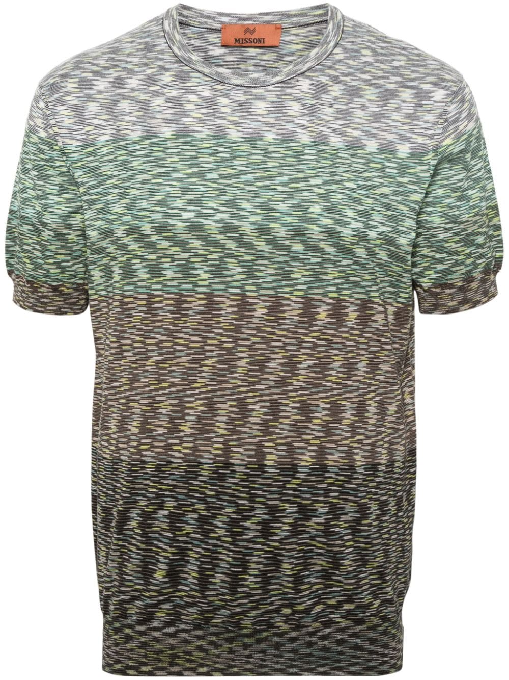 Missoni Gestricktes Slub-T-Shirt - Grün von Missoni