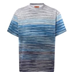Missoni Herren T-shirt Aus Blauer Baumwolle von Missoni
