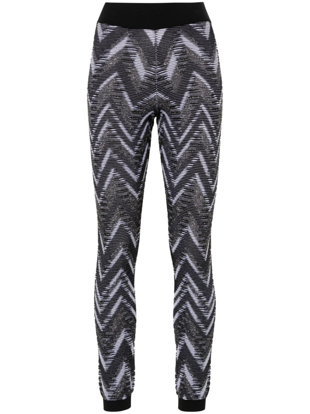 Missoni Lueleggings mit Zickzackstruktur - Schwarz von Missoni