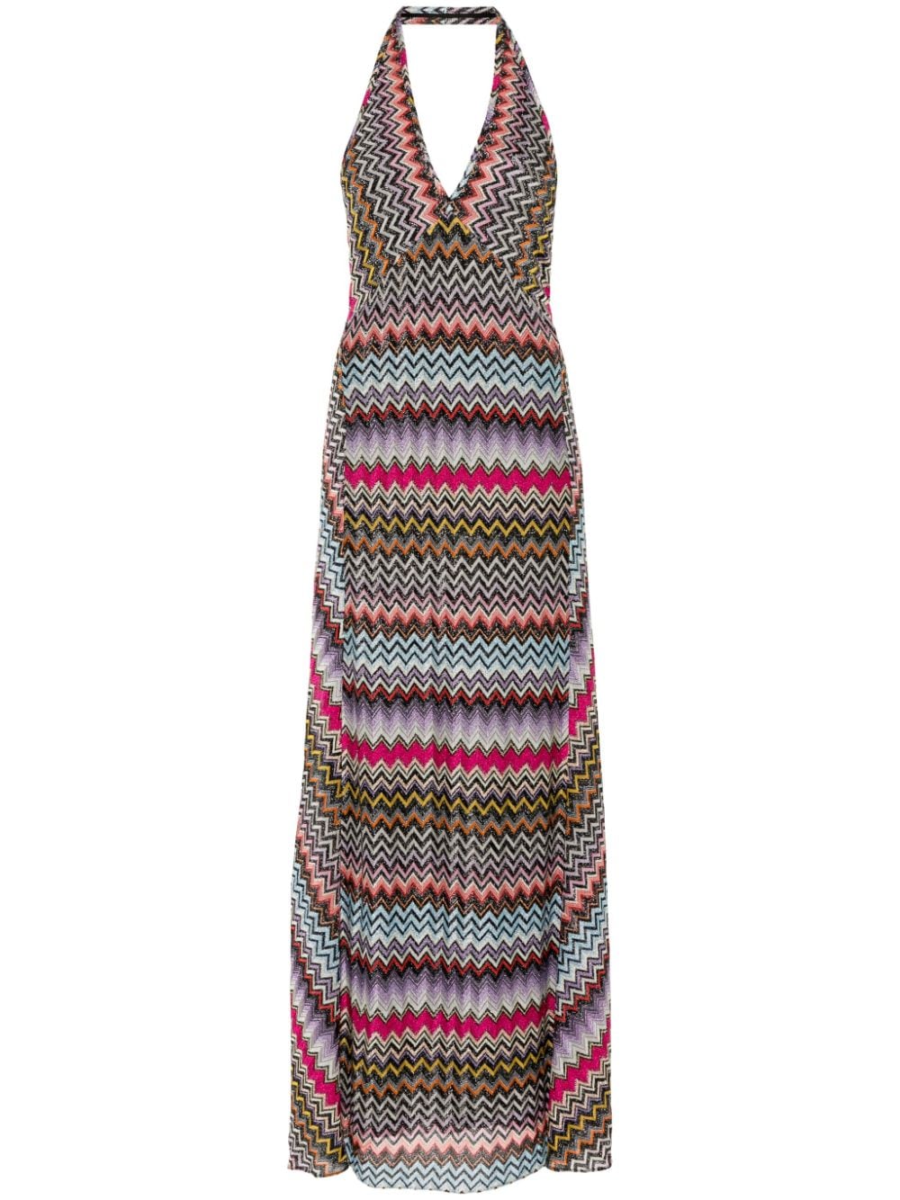 Missoni Maxikleid mit Zickzackmuster - Schwarz von Missoni