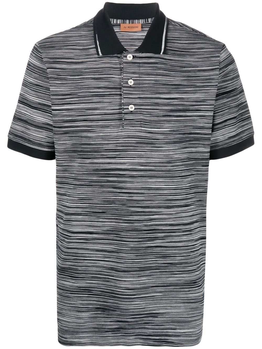 Missoni Poloshirt mit Querstreifen - Schwarz von Missoni