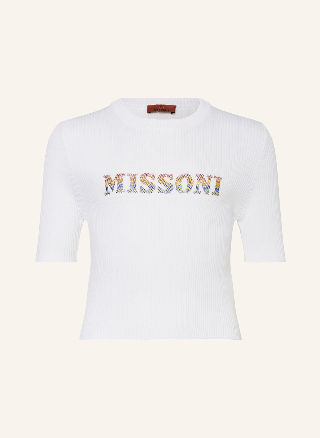 Missoni Pullover Mit Schmucksteinen weiss von Missoni