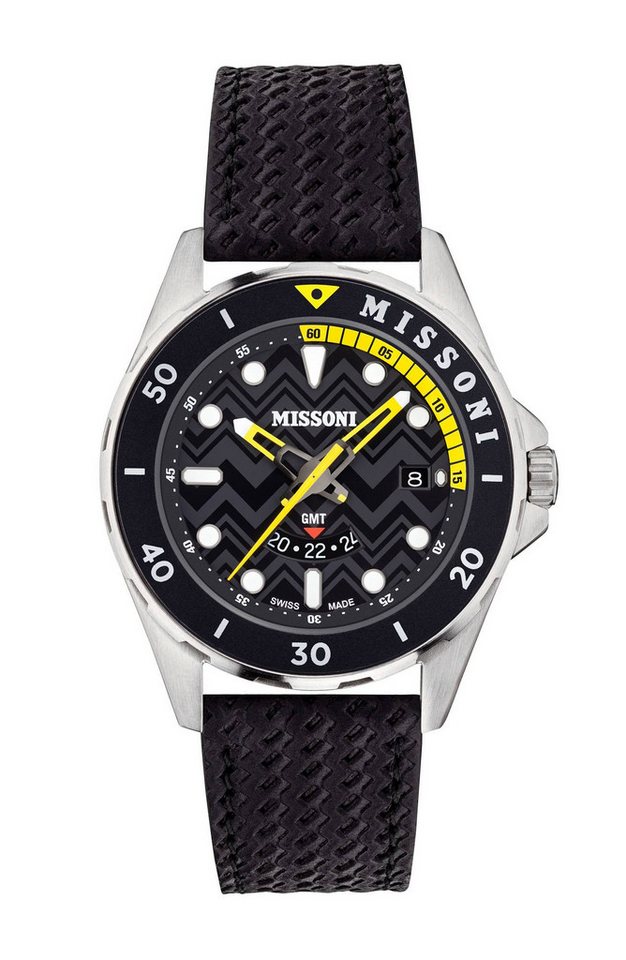 Missoni Schweizer Uhr GMT von Missoni