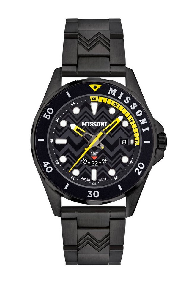 Missoni Schweizer Uhr GMT von Missoni