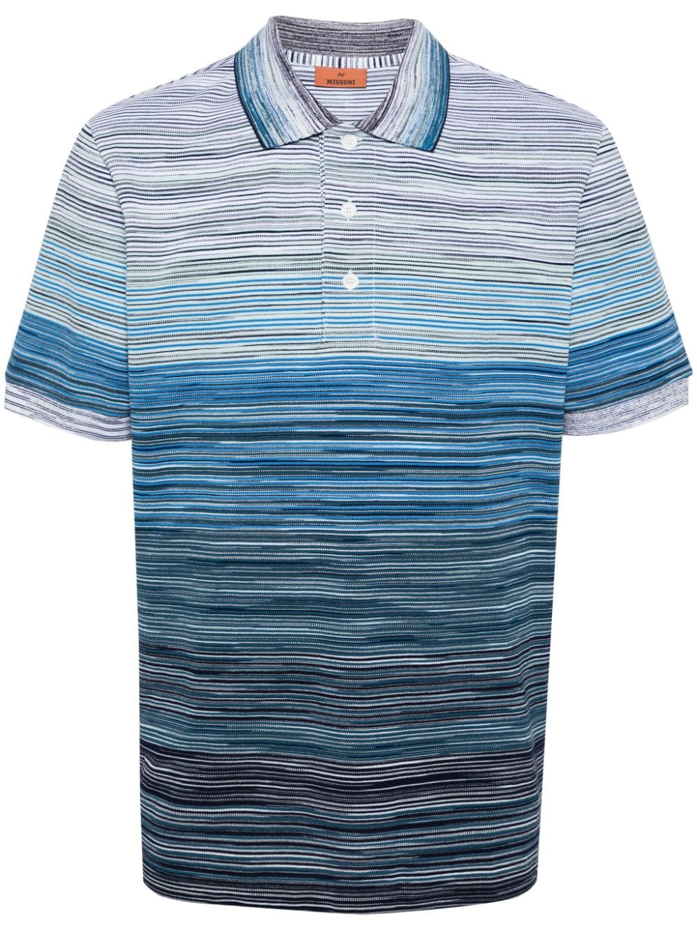 Missoni Slub Poloshirt aus Baumwoll-Pikee - Blau von Missoni