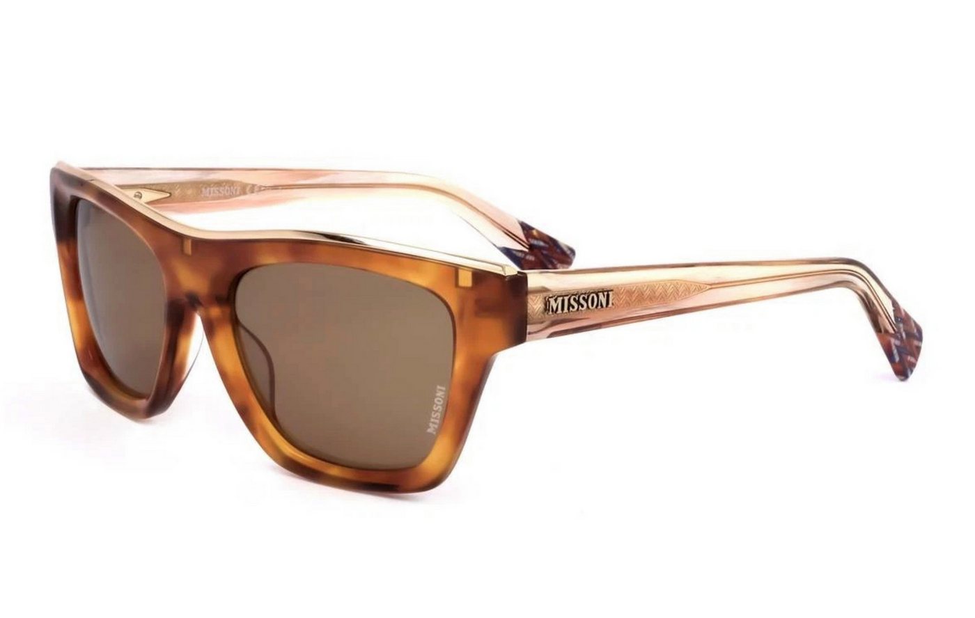 Missoni Sonnenbrille Unisex Retro Brille Quadratisches Havana Rahmen mit Verlaufs-Gläser Dezente Linienführung mit edlem Retro-Charakter von Missoni