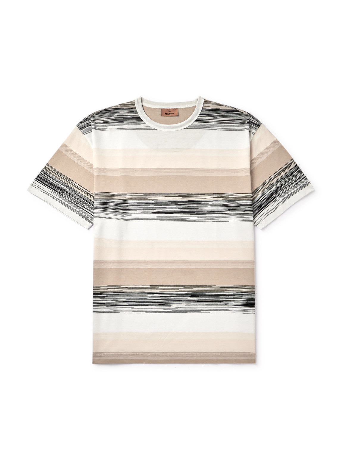 Missoni - Space-Dyed Cotton-Jersey T-Shirt - Men - Neutrals - XXL von Missoni