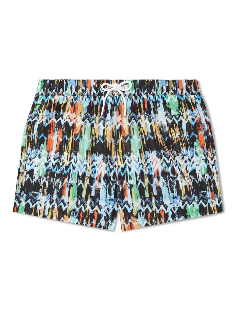 Missoni - Straight-Leg Mid-Length Printed Swim Shorts - Men - Blue - M von Missoni
