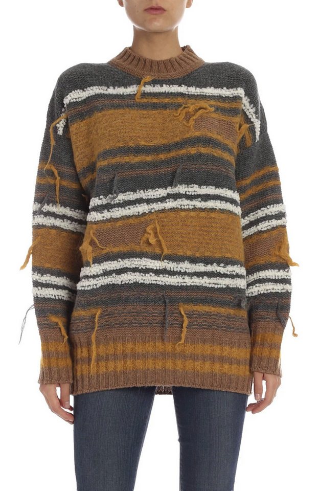Missoni Strickpullover Unisex Distressed Pullover Herausgezogene Fäden und Fransen als fest eingeplantes Designelement von Missoni