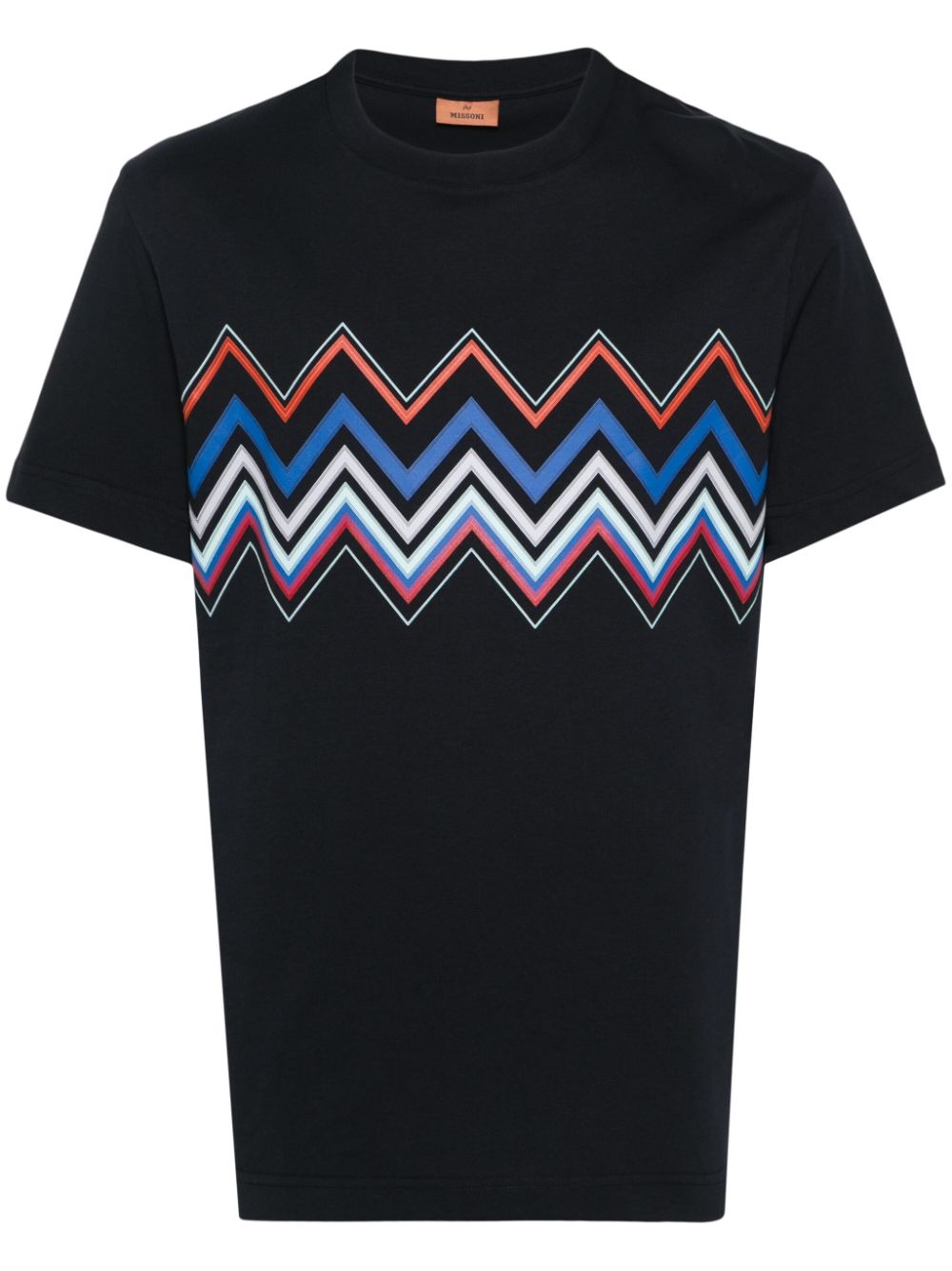 Missoni T-Shirt mit Zickzack-Print - Blau von Missoni