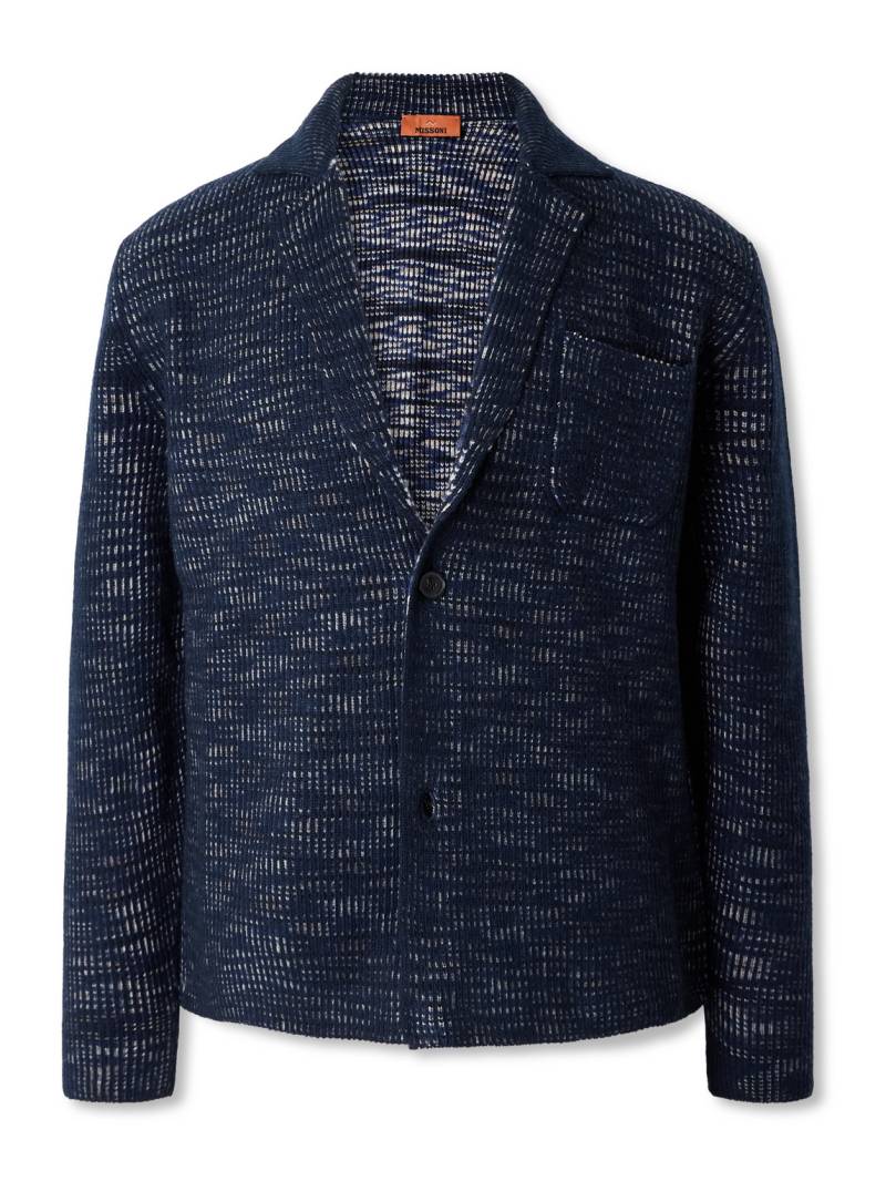 Missoni - Unstructured Space-Dyed Ribbed Wool Blazer - Men - Blue - IT 52 von Missoni